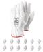 RS Premium handschoenen voor bestuurdershandschoen, montagehandschoenen van leer, maat 10, 12 paar, wit