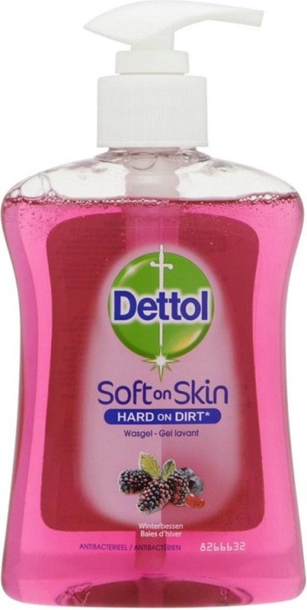 Dettol Handzeep - Winterbessen- Soft on Skin - 250 ml - Voordeel Set van 6 stuks