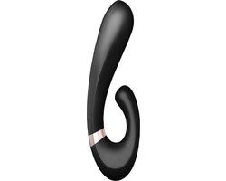 Satisfyer Heat Wave Warming Vibrator & Clitoral Stimulator - Black - White