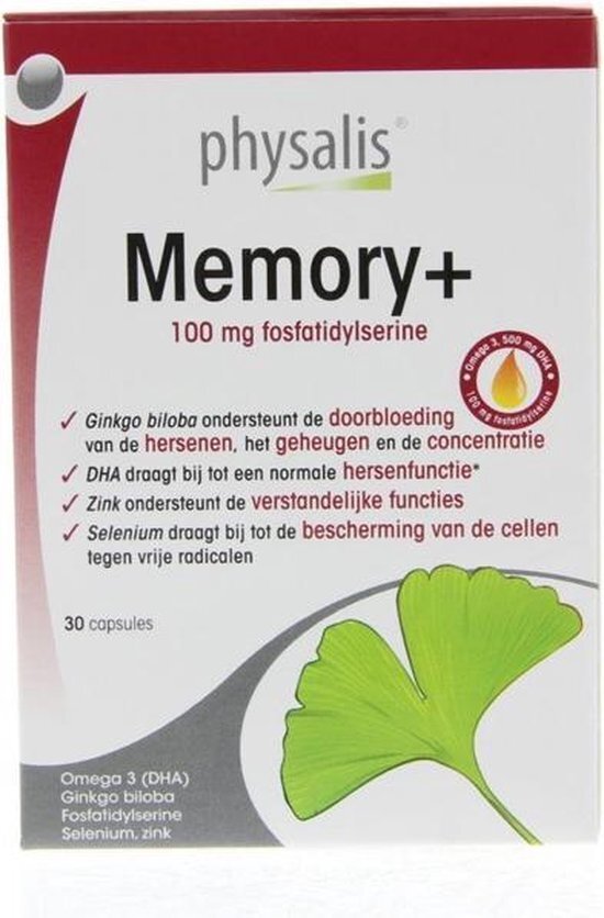 Physalis Supplementen Memory+ Capsules 30Capsules