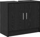 vidaXL Badkamerkast Zwart Eiken 63 x 29 x 55 cm Bewerkt Hout