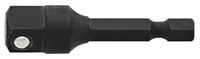 Unior 9616809 Socket Adapter, 1/4-1/2-inch, 50 mm