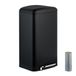 Relaxdays Pedaalemmer 30 liter - RVS - Zwart - Fingerprintproof - Met binnenemmer