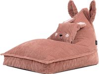 icon - Kinderzitzak Stoel Konijn - Ribfluweel - Roze