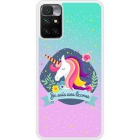 Redmi Bedrukt siliconen hoesje compatibel met Redmi 10 Je suis une licorne