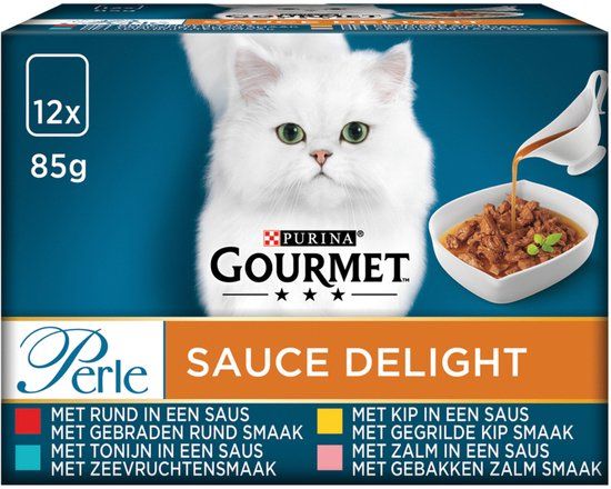Gourmet Perle Sauce Delight Vlees - Vis 12 x 85 gr