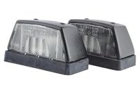 HELLA 2KA 003 389-211 kentekenplaatverlichting, R10W, zwart