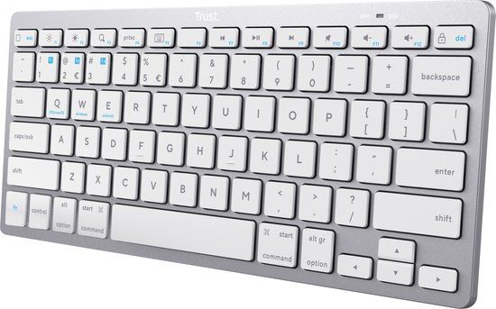Trust Nado Bluetooth Keyboard - Mini - US Layout - Silver