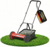 STAHLMANN RoyalCut Handmaaier Kooimaaier - Grasmaaier met 40 cm Maaibreedte, 32 liter Grasopvangbak, 4-traps Maaihoogteverstelling