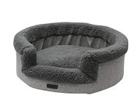 Nobby JASIN 61862 comfortbed, ovaal, grijs, 85 x 75 x 19 cm