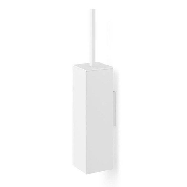 ZACK Carvo wand toiletborstel 8.1x41.8cm RVS wit 40821