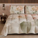 PETTI Artigiani Italiani Bedrukt winterdekbed 270 × 260 cm | Bloemen 25 40