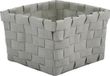MSV Opbergmand Kunststof – Opbergdoos voor Badkamer, Slaapkamer en Kantoor – Polypropyleen Opbergmand Taupe – 14 x 14 x 9 cm