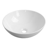 Saniclass San Salvo 40cm rond Keramiek wit hoogglans 8025