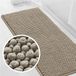 OEM LINGKY Badmat Antislip 50x120 cm Chenille Taupe