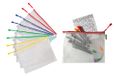 Tarifold Es 509019 Documententassen met ritssluiting, A4, van waterdicht kunststof, voor documenten, kwitanties, schrijfwaren, kantoor, reizen, school, thuis, 12 stuks