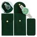 Besforu 4 STKS Horloge Travel Case voor Mannen en Vrouwen Draagbare Fluwelen Horloge Pouch Horloge Opbergtas en Organizer (4-Groen)