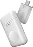 DrPhone PWC AW - Chargeur de voyage avec chargeur sans fil - Batterie externe pour Apple Watch - Mini batterie externe 1000 mAh – Blanc