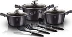 Berlinger Haus set potten met granieten coating 10 elementen Carbon Pro BH6919