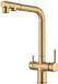 Stemily Robinet - Extensible - Filtre intégré - Rotation 360° - Douchette double - Poli - 34 cm x 25 cm x 14 cm