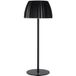 SANSIBAR Lampe de table LED sans fil avec USB et variateur tactile. (noir)