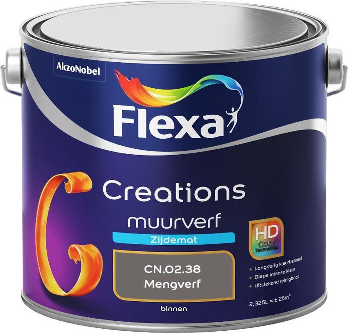 FLEXA Creations Muurverf Zijde Mat CN.02.38 2,5 Liter