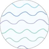 Bonateks Ronde digitaal bedrukte muismat, antislip onderkant, voor kantoor en thuis, diameter: 22 cm