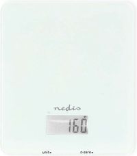 Nedis SmartLife Keukenweegschaal – Analyse nutritionnelle – Connexion application – Verre/Blanc
