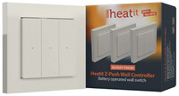 Heatit Z-Push - Z-Wave Plus - White Wall Switch