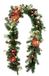Dennenguirlande met led-lichtketting magnolia kegels dennenboom ballen bessen dennenboom kunstmatige decoratie slinger ketting dennenslinger kerstversiering X'Mas