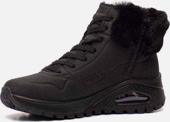 Skechers Uno Rugged - Fall Air Dames Veterboots - Zwart - Maat 37
