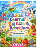 Little Learners’ Big Activity Adventure: Letters, Numbers, Matching, Counting & More!
