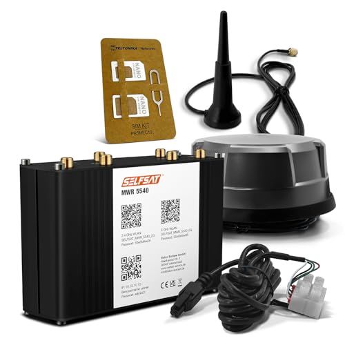 SELFSAT MWR 5540 5G Cat 12 WLAN-router tot 2,6 Gbps incl. panorama antenne zwart