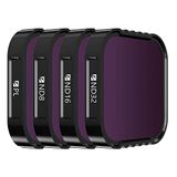 Freewell Standaard Dag - 4K Series - 4Pack ND filters Compatibel met Hero11, Hero10, Hero9 Black