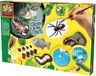 SES Creative Vormen en schilderen van griezelige dieren - Set van SES Creative, fluorescerende verf, 5 kleuren, vanaf 5 jaar, gips, met glitter