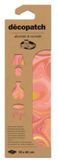 Decopatch Papier Set Verfpatroon Roze Hotfoil | 3 vellen