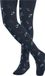 FALKE Little Flowers dun gedessineerd katoen panty kinderen blauw - maat 110-116