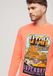 Superdry Neon Travel sweatshirt met losse pasvorm Heren Truien Sunblast Orange L