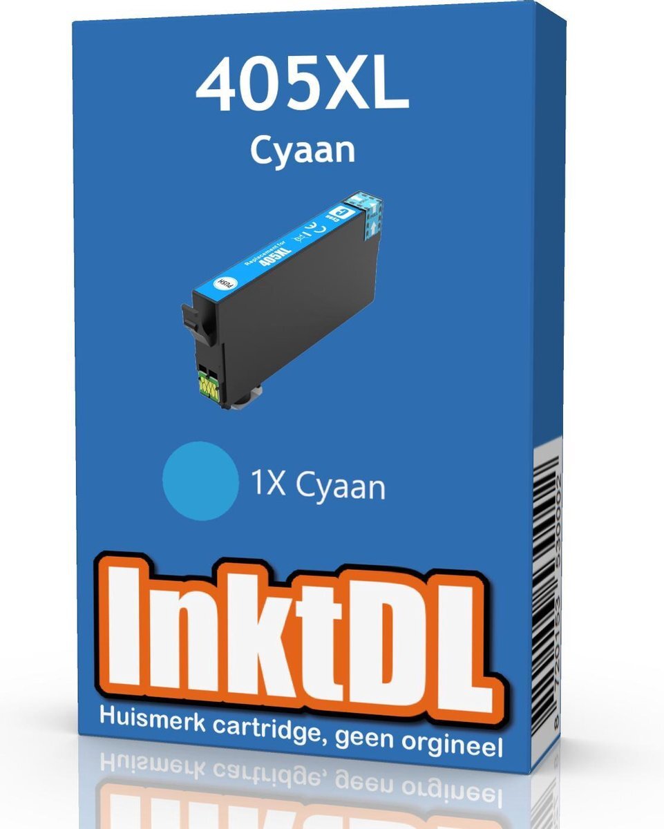 InktDL Compatible inktcartridge voor Epson 405XL Cyaan Cartridge