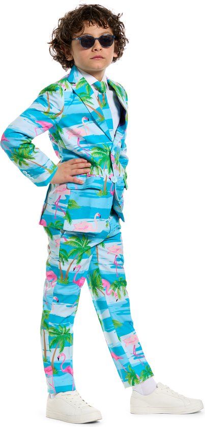 OppoSuits Flaminguy Kinderkostuum - Jongens - Maat 98/104