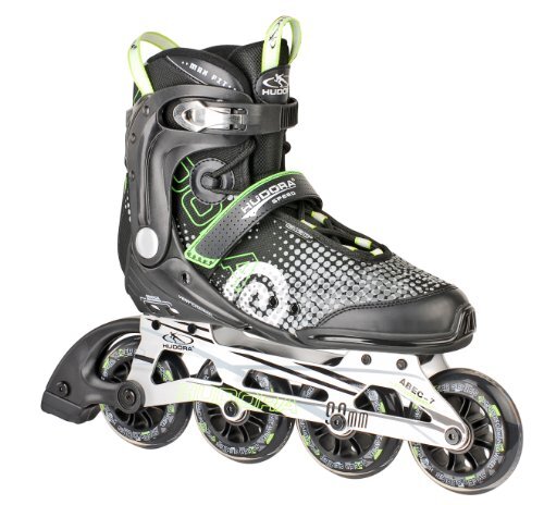 Hudora Inlineskates RX-90, maat 36, voor jongeren en volwassenen, zwart/groen