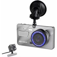 2 Dashcam 1080P met infrarood achtercamera voor auto rood