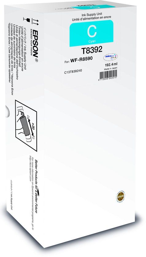 Epson C13T83924N inktcartridge Cyaan