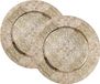 Inge-glas Inge Christmas Onderborden Kerstdiner - 4 Stuks - 33 cm - Kunststof - Goudkleurig