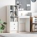 Maison Exclusive - Bureau blanc 105,5 x 34 x 127 cm 2 pièces.