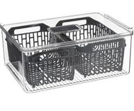 Avilia Tidy koelkastorganizer, ruimtebesparend, perfect voor je keuken, 32 x 22 cm