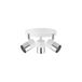 Zarivy Halogeen-wandlamp met 3 elementen chroom + botwit GU-10 model Moon