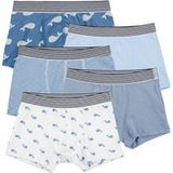 PETIT BATEAU lot de 5 boxers bleu