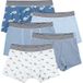 PETIT BATEAU lot de 5 boxers bleu