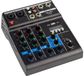Boston F-4A Mengpaneel met USB Audio-interface, 2 Mono- en 1 Stereo-ingang, Zwart